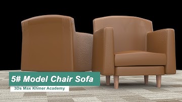 3Ds Max 2021 + V-ray 5  Tutorial [  Model Chair Sofa  ] By #youtith