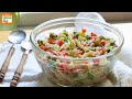 Para días de calor, ensalada de pasta con verduras.