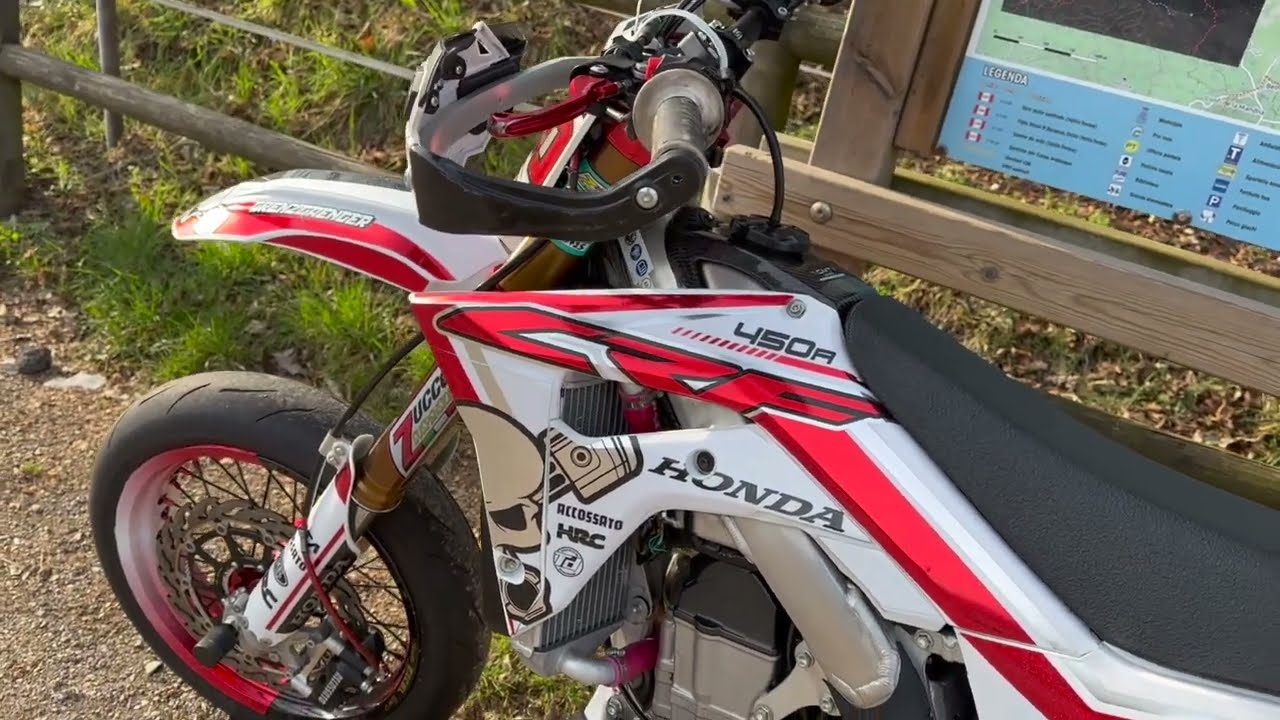 Honda Crf450r Supermoto on Garda Lake || Stage2 || Motard
