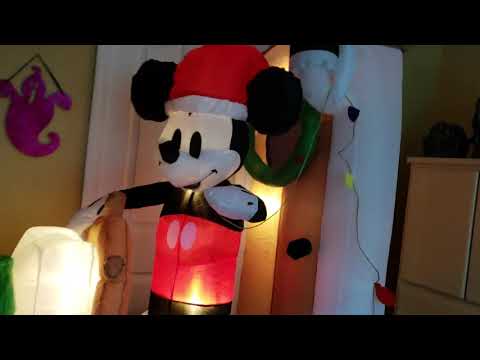 CHRISTMAS 90TH ANNIVERSARY MICKEY MOUSE STEAMBOAT WILLIE AIRBLOWN INFLATABLE