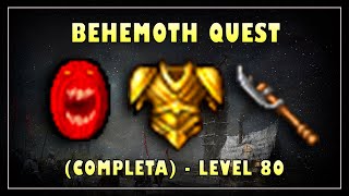 [TIBIA] - BEHEMOTH QUEST (COMPLETA) | DEMON SHIELD + GOLDEN ARMOR + GUARDIAN HALBERD