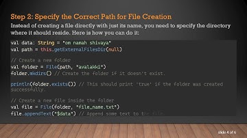 How to Create a Folder and File in Internal Storage Using Kotlin