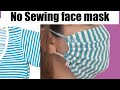 no-sew face mask with t-shirt