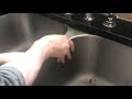 Remount the under mount kitchen sink to a granite