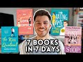 i read 7 romance books in 7 days to fill the void