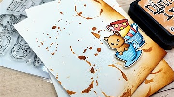 How To Ground A Focal Image | Clearly Besotted Tea Spill Card