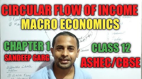 Circular flow of income class 12 |Sandeep Garg|macro economics chapter 1 Class 12|ASHEC/CBSE|