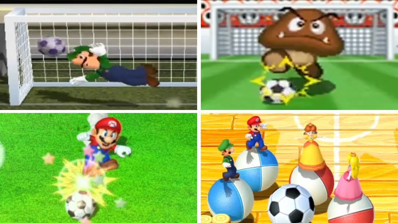 Evolution of - Football Minigames in Mario Party - YouTube