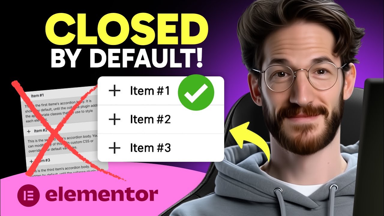 How to KEEP ACCORDION CLOSED by DEFAULT in Elementor (Step by Step ...