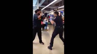 Doing padwork with a NYPD Officer's in Old Navy #cjboyz #jimmyolegacy #cjboyznotjustboxing #boxing