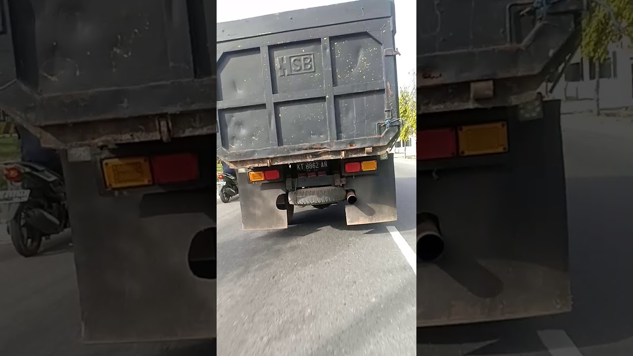 suara knalpot truk kaya petir