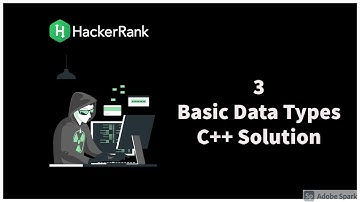 Basic Data Types |  Hackerrank 🏆 | C++ Solution | C++ coding challenge