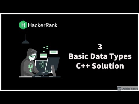 Basic Data Types |  Hackerrank 🏆 | C++ Solution | C++ coding challenge