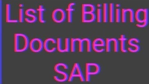 List of Billing Document | Billing Document | what is Billing Document | Sap course | Accounting |Sa