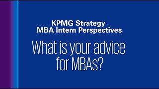 What is your advice for MBAs?