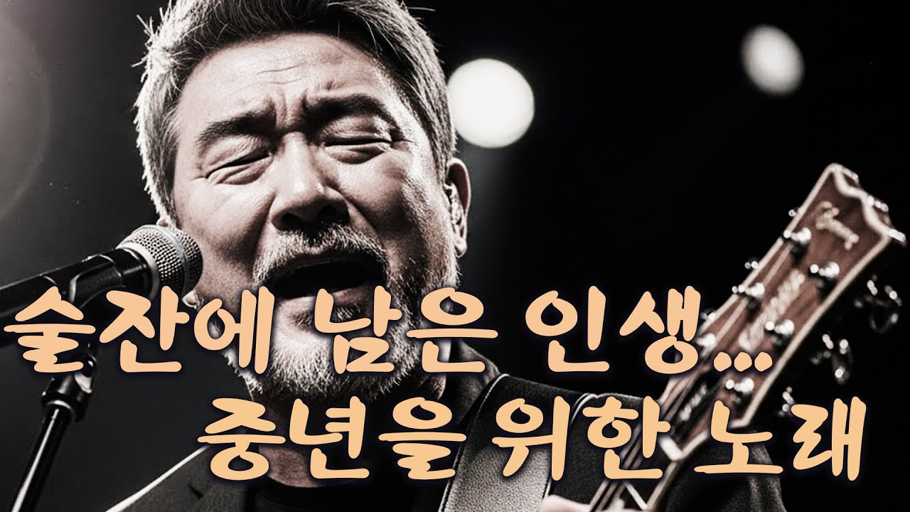 지나온 인생을 돌아봅니다 | 들으면 눈물 나는 중년 감성 트로트 | 술잔에 남은 인생  중년의 밤을 적시는 발라드 모음