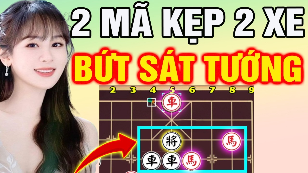 Đòn 2 MÃ KẸP 2 XE: "BỨT SÁT TƯỚNG" Khiến Đối Thủ Không Kịp Trở Tay  | Cờ Tướng Tàn Cục