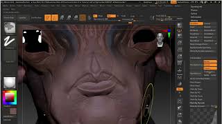 ZBrush PolyPaint WIP 2 ADV 3D Modeling Course Texturing Assignment