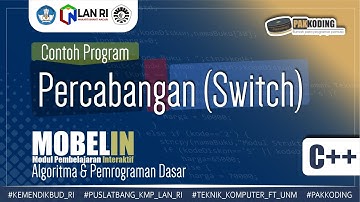 #41 Belajar Menerapkan Percabangan Switch Case dalam Program C++ Sederhana