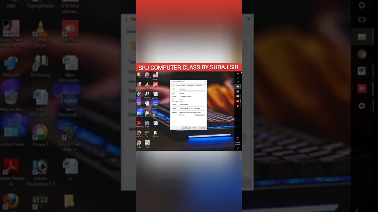 how to change folder icon || फोल्डर का  icon change कैसे करें || suraj sir mob. 8959481636
