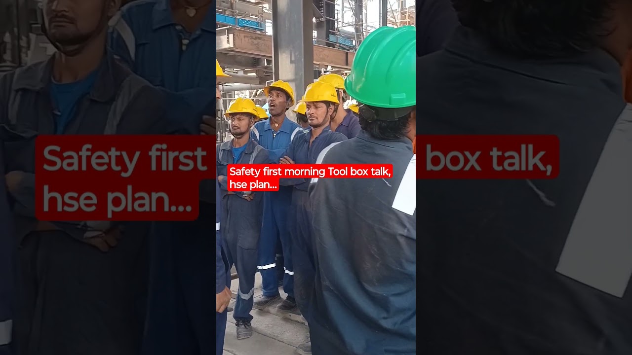 # safety first # HSE plan # morning tbt# IOCL refinery # sru project # shorts video # yt studio...