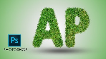 Grass text effect in photoshop | Areeb Productions