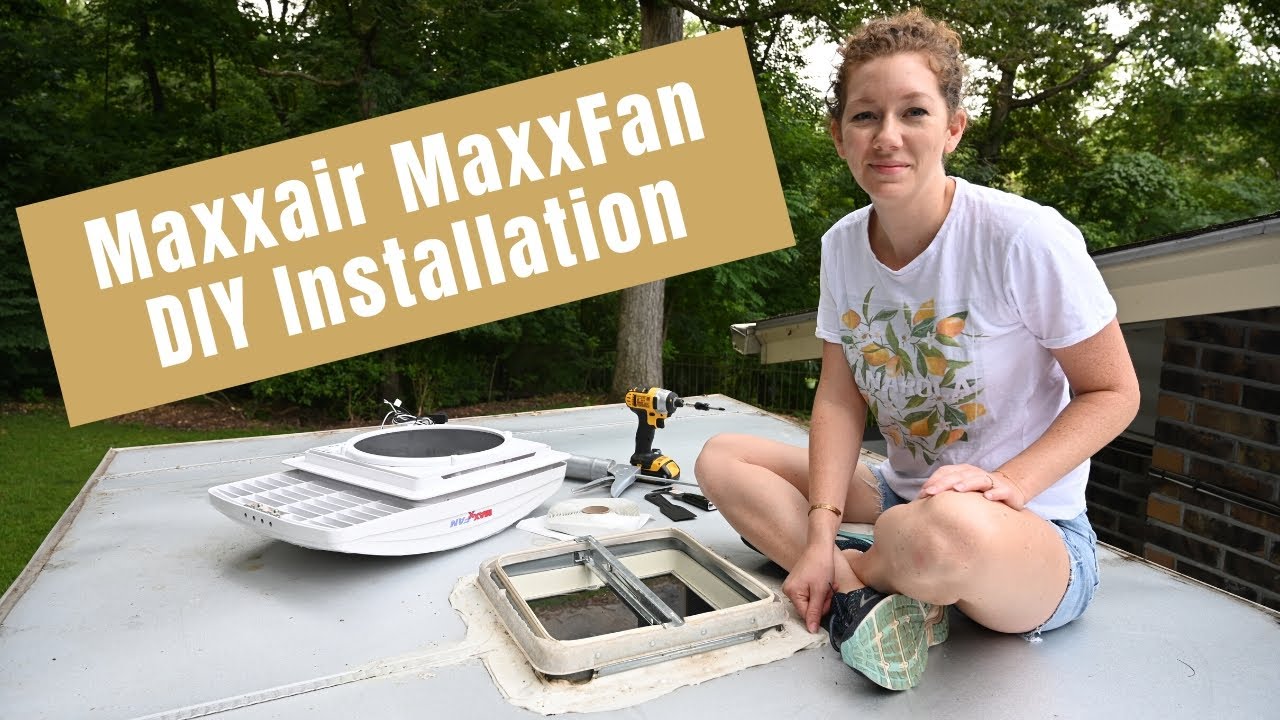 Maxxfan Installation DIY Maxxair MaxxFan Installation | cargo trailer camper conversion ...