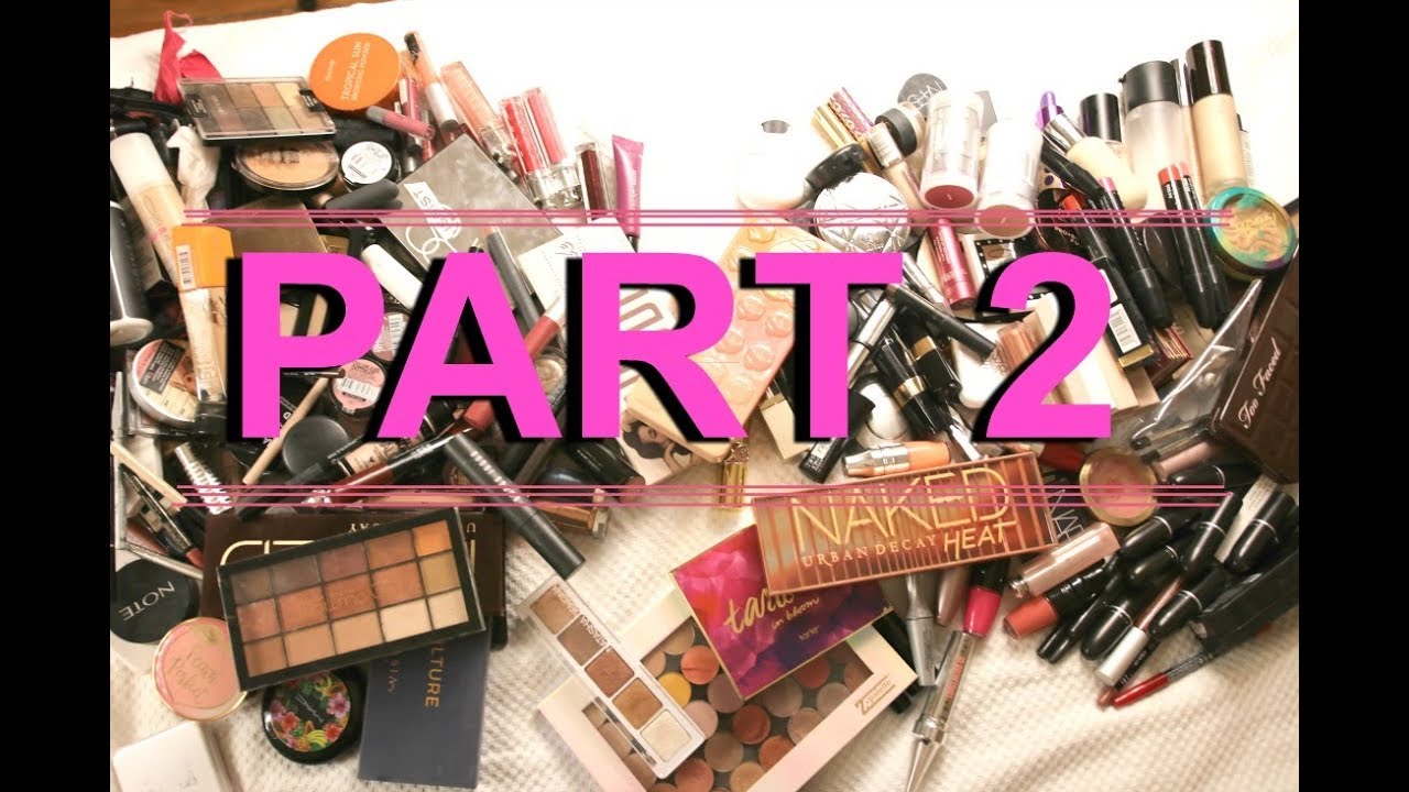 MAKYAJ KOLEKSİYONUMU TEMİZLİYORUM! | PART 2 ( paletler, kaş ürünleri, rujlar)