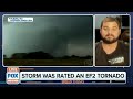 Storm chaser caught inside massive tornado