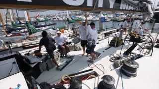 Transpac 2013 Racer Syd Fischer aboard the Ragamuffin 100