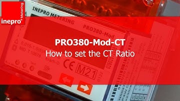 How to set the CT ratio of the PRO380 and KLEFR electricity meters