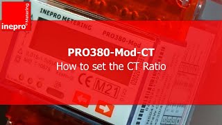 How to set the CT ratio of the PRO380 and KLEFR electricity meters