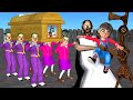 Scary Teacher 3D Rescue Tani - Miss T and NeighborJoker Win Granny and Siren Head with Coffin Dance