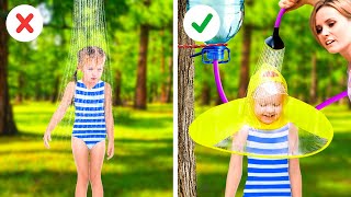Safety First! CAMPING WITH KIDS and Parents👨‍👩‍👧🐝🏕 EMERGENCY HACKS AND GADGETS