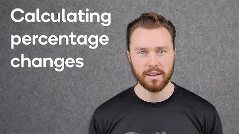 Calculating percentage changes in line graphs