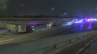 3 Separate Semi Truck Crashes In OKC, Block Both I-35 Northbound, Southbound