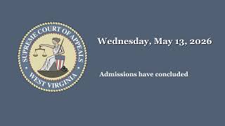 May 13, 2026 - West Virginia State Bar Admissions