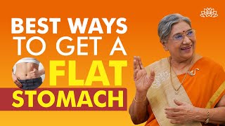 How to get a Flat Stomach? | Yoga Asanas for a Flat Stomach | Yoga Poses to Practice | Dr. Hansaji