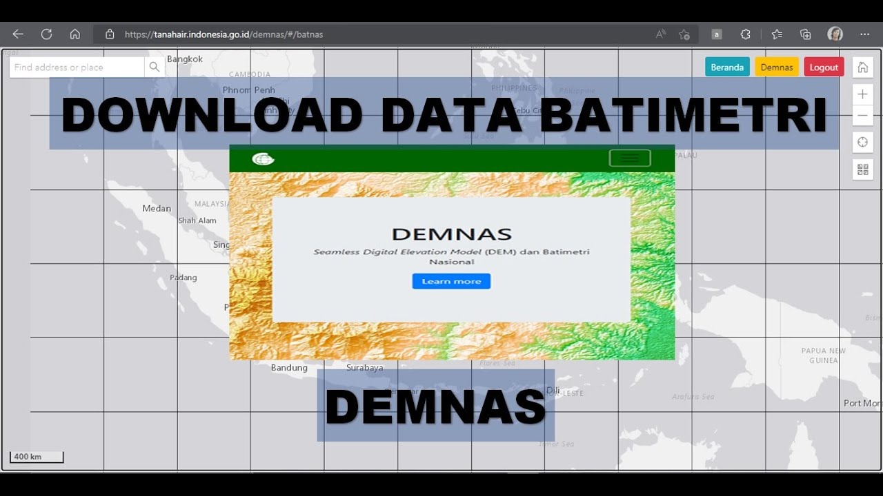 Cara download data batimetri dari demnas youtube