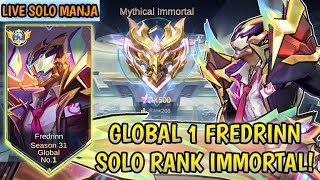 Live Global 1 Fredrinn Pejuang Solo Mythic 500+ !!! Ke 136