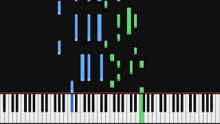Franz Schubert - Drei Deutsche Tänze, D. 972 No. 2 | Piano Visualization