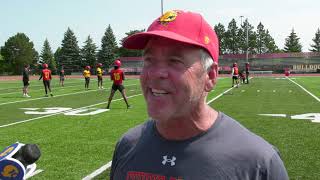 Ferris State Football - Second Fall Camp Practice Interview - Coach Annese