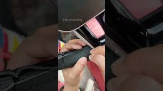 How to start stitching a steering wheel cover 🪡 #automobile #car #interiordesign #sewing #tutorial