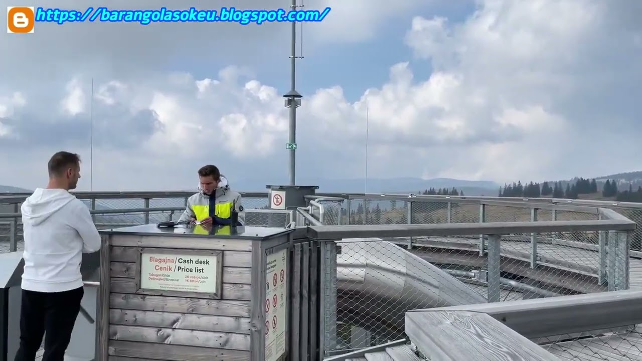 Séta a lombok felett, Szlovénia - Pohorje, 2022.10.14., 3.rész - Séta körben és a toronyba fel