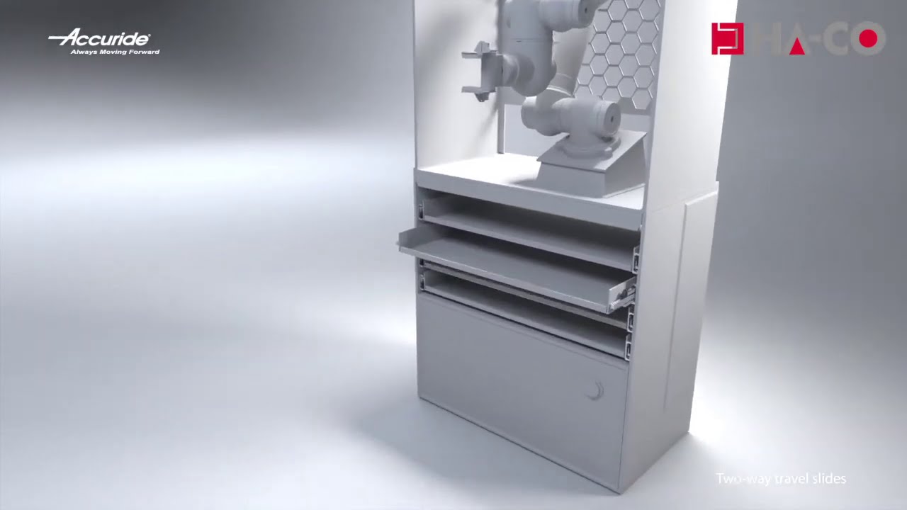 Accuride Teleskopschiene DA4165 mit Auszug in beide Richtungen