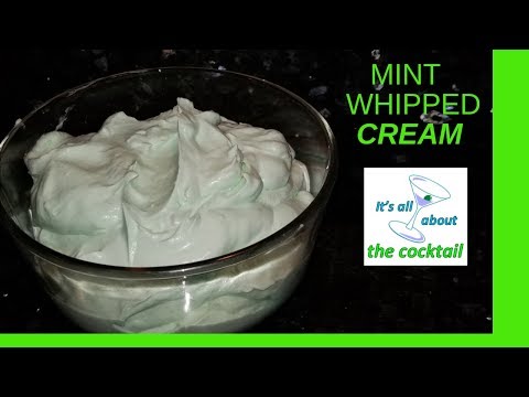 Mint whipped cream /it's all about the cocktail/home mixology