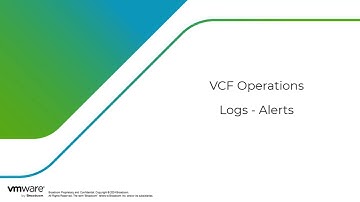 Aria Operations for Logs - 7 - Alerts