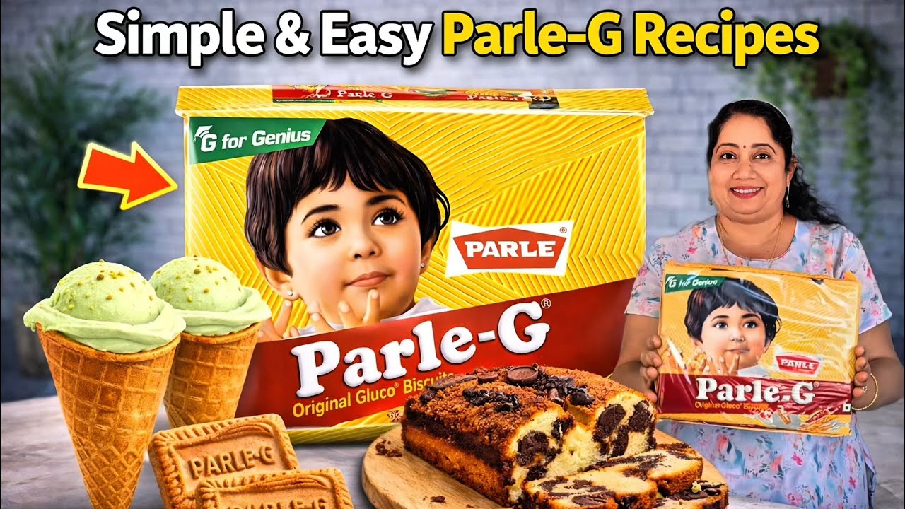 Parle-G Marble Cake & Ice Cream Cone 🍰🍦 | Simple & Easy Recipes