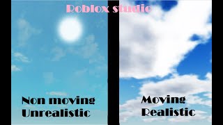 Roblox Studio | Realistic Moving clouds, tutorial