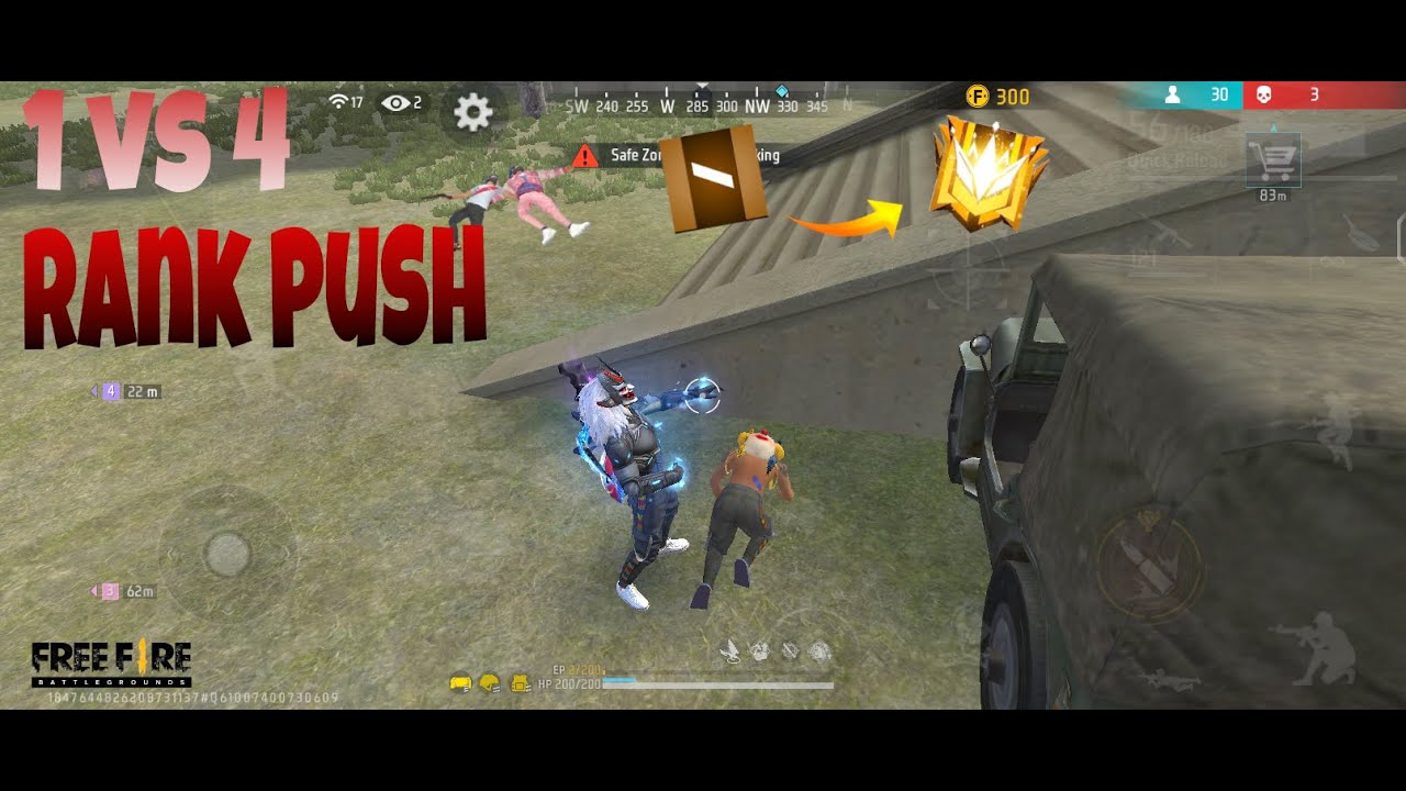 Free Fire Max Live 1 VS 4 BR RANK PUSH - YouTube